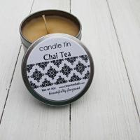 Chai Tea Tinned Candle, 6oz size