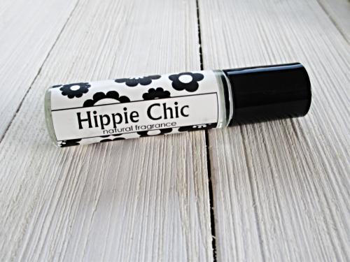 Hippie Chic roll on perfume, 1/3 oz glass bottle