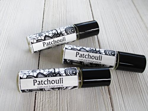 Patchouli Roll On perfume, 1/3oz glass bottle