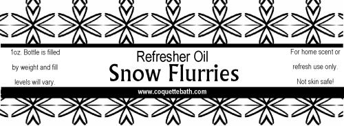 Snow Flurries Refresher Oil, 1oz bottle