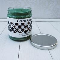 Green Apple Jar Candle, fresh crisp apple fragrance
