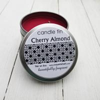 Cherry Almond Tinned Candle, 6oz size