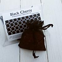 Black Cherry Sachets, set of 2 organza sachets, fruity