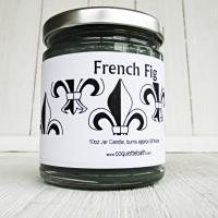 French Fig Jar Candle, 9oz size, 40-50 hr burn, classic fruity fragrance