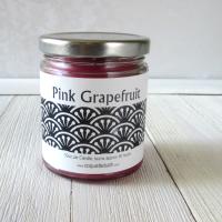 Pink Grapefruit Jar candle, 9oz size, warm citrus fragrance