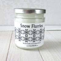 Snow Flurries Jar Candle, winter fragrance, peppermint floral herbal