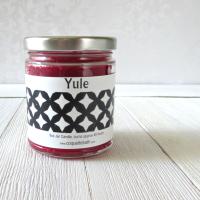 Yule Jar Candle, 9oz, classic Christmas fragrance, berries & greens