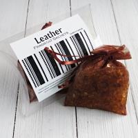 Leather sachets, 2pc set, classic cowhide fragrance