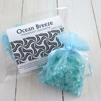 Ocean Breeze Sachets, 2pc set, brisk herbal fragrance