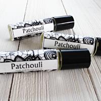 Patchouli Roll On perfume, 1/3oz glass bottle