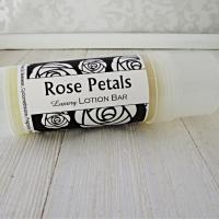 Rose Petals lotion bar, solid formula, 2oz twist up tube