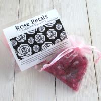 Rose Petals sachets, 2pc pkg, classic tea rose fragrance