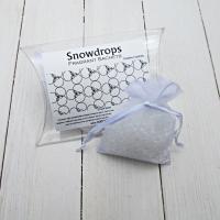 Snowdrop Sachet, 2pc set, light white floral scent