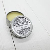 Lemon Sugar Solid Scent, lemon solid perfume, citrus body perfume