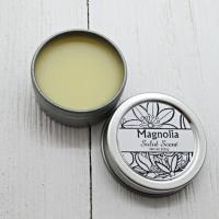 Magnolia Solid Scent, floral solid perfume, realistic southern floral