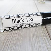 Black Tea Body Oil, 1/3oz perfume roller ball bottle
