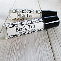 Black Tea Body Oil, 1/3oz perfume roller ball bottle