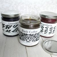 Jar candle trio, showing different products