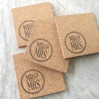 Mr & Mrs Coaster Set (4pc)