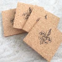 Fleur de Lis Coaster Set (4pc)