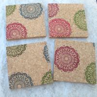 Mandala (Classic colors) Coaster Set, (4pc)