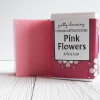 Pink Flowers Soap