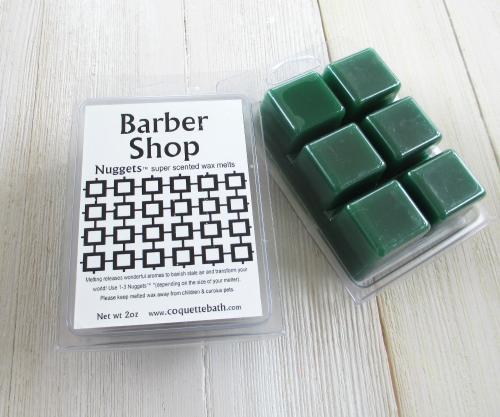 Barber Shop Wax Melts, 2oz Nuggets™, amber bay rum scent