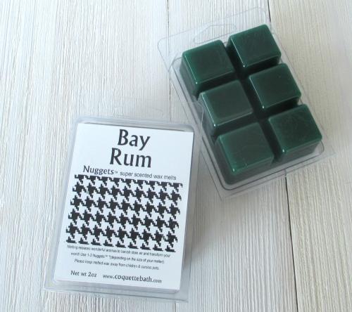 Bay Rum Nuggets™ wax melts, classic barbershop scent, masculine