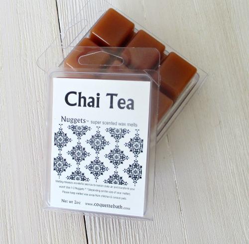 Chai Tea Nuggets™, 2oz wax melts, creamy spicy tea scent