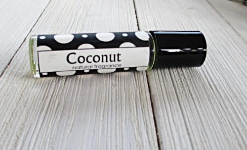 Coconut Body Perfume, 1/3oz roller bottle, sweet fruit scent