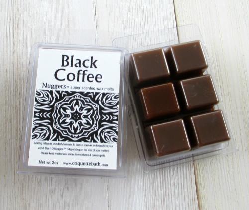 Black Coffee Nuggets™ wax melts, 2oz pkg, strong coffee scent