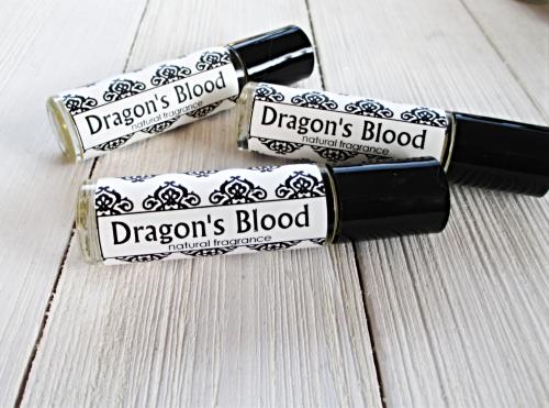 Dragon's Blood roll on perfume, 1/3 oz, cedarwood, patchouli