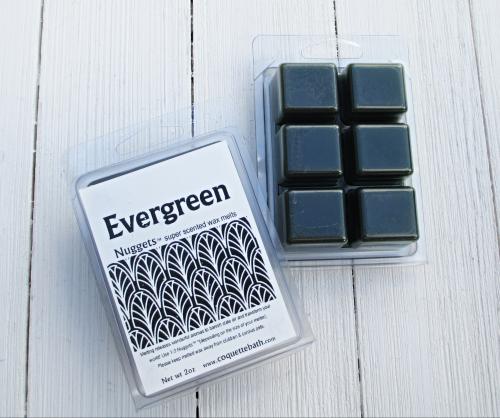 Evergreen Nuggets™ wax melts, 2oz size, fresh forest fragrance, seasonal