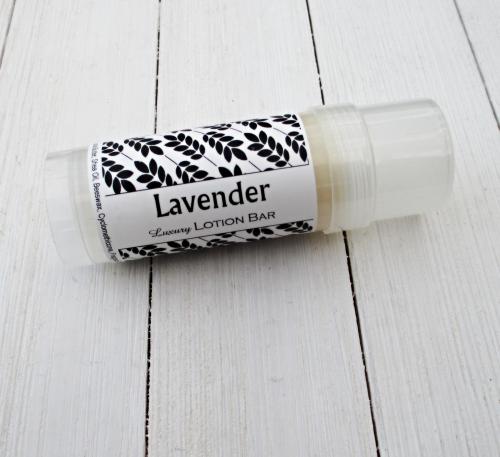 Lavender Lotion Bar, 2oz tube, strong herbal fragrance