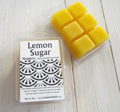 Lemon Sugar Wax Melts, Nuggets™, fresh citrus scent, lemonade scented