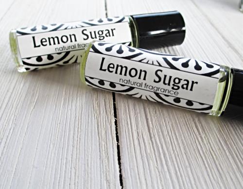 Lemon Sugar Perfume oil, 1/3oz roll on bottle, citrus scent