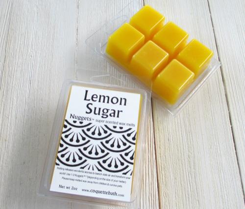 Lemon Sugar Wax Melts, Nuggets™, fresh citrus scent, lemonade scented