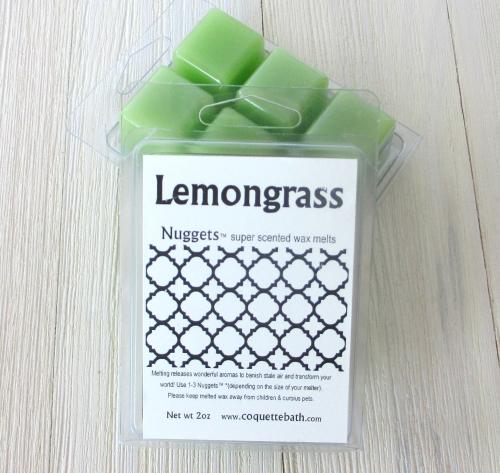 Lemongrass Wax Melts, 2oz, Nuggets™, light spa herbal fragrance