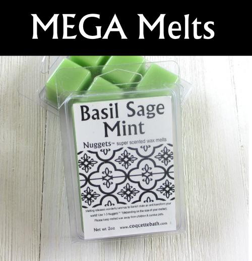 Basil Sage Mint Nugget™, MEGA size, bright vivid herbal scent