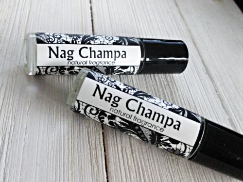 Nag Champa Perfume Oil, 1/3oz roll on bottle