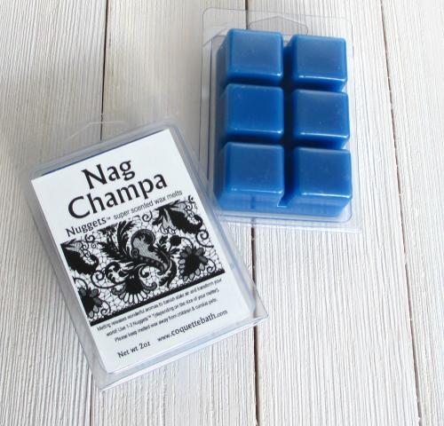 Nag Champa Wax Melts, Nuggets™, 2oz classic size, strong melts