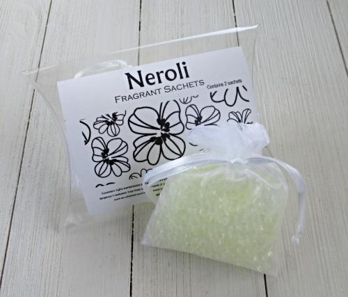 Neroli Sachets, 2pc set, orange blossom sachet