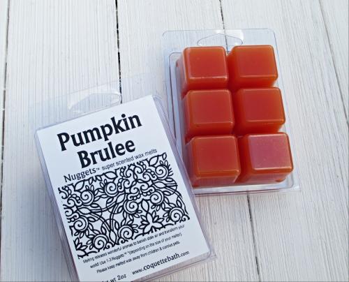 Pumpkin Brulee Nuggets™ wax melts, 2oz package, pumpkin with creme brulee