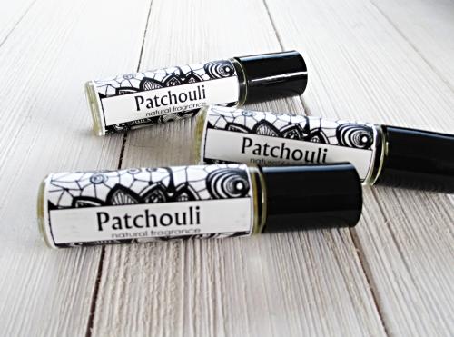 Patchouli Roll On perfume, 1/3oz glass bottle