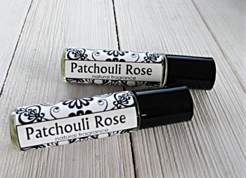 Patchouli Rose Roll On perfume, 1/3oz bottle