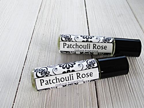 Patchouli Rose Roll On perfume, 1/3oz bottle