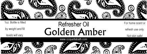Golden Amber Refresher Oil, 1oz bottle