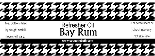 Bay Rum Refresher Oil, 1oz bottle