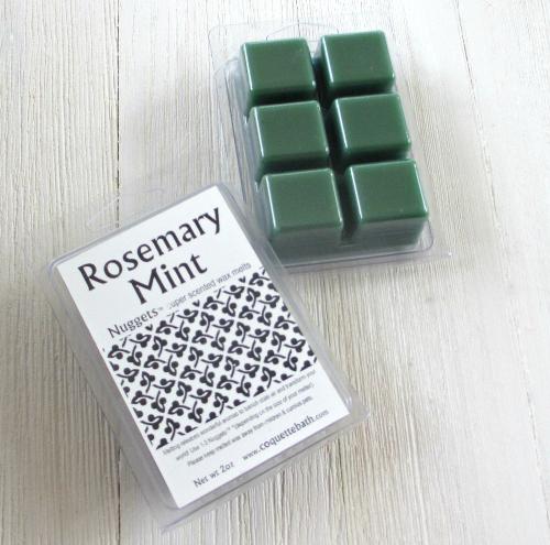 Rosemary Mint wax melts, Nuggets™, classic size, fresh herbal