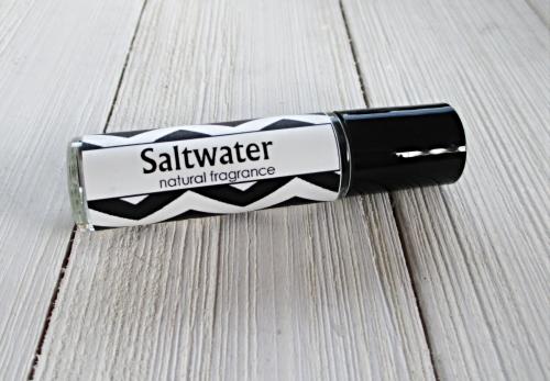 Saltwater Perfume oil, 1/3oz roll on bottle, fresh ocean scent